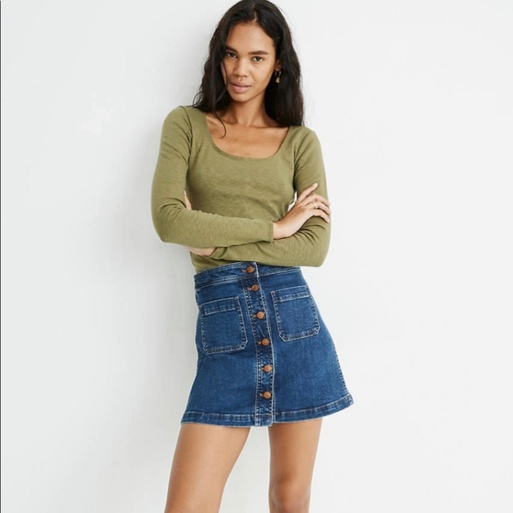 Madewell Jean skirt
